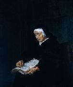 Gabriel Metsu Old Woman Meditating USA oil painting artist